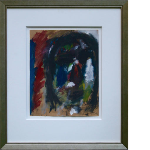 Eugène Brands - Gouache - Portrait of a woman