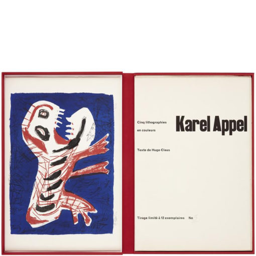 KAREL APPEL / HUGO CLAUS - CINQ lithographies en couleurs