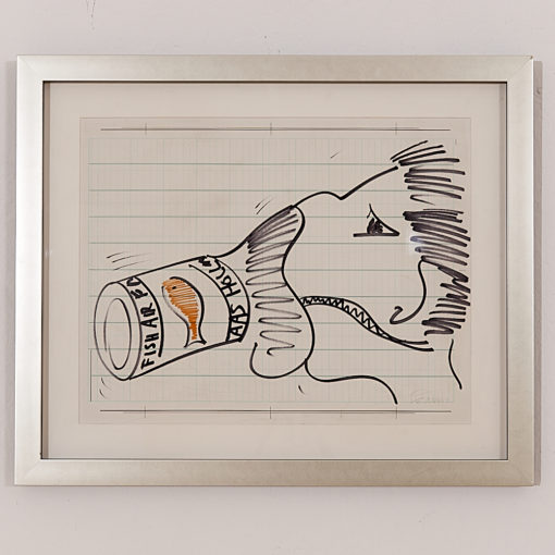 SERVAAS SCHONE (Dutch 1950 – 2001) – Fish-Air - Conceptual Art